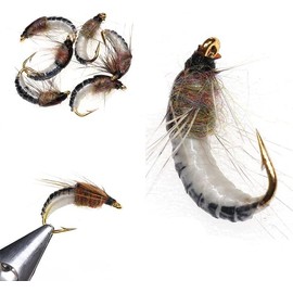 Cadiz Pupa Complete Fly Set, For Fly Fishing, Worm, Flies, Fur, Worm, Flies, Mountain Streams, Pool Streams, Lightweight, Portable, Stylish, Popular, Multifunctional, Fishing Enthusiasts, Present,