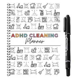 Ninnyi Cleaning Planner, Planners for Adults Schedule Home Family Cleaning Tasks