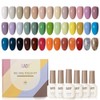 GAOY 42 Pcs Gel Nail Polish Kit, Red Green Blue
