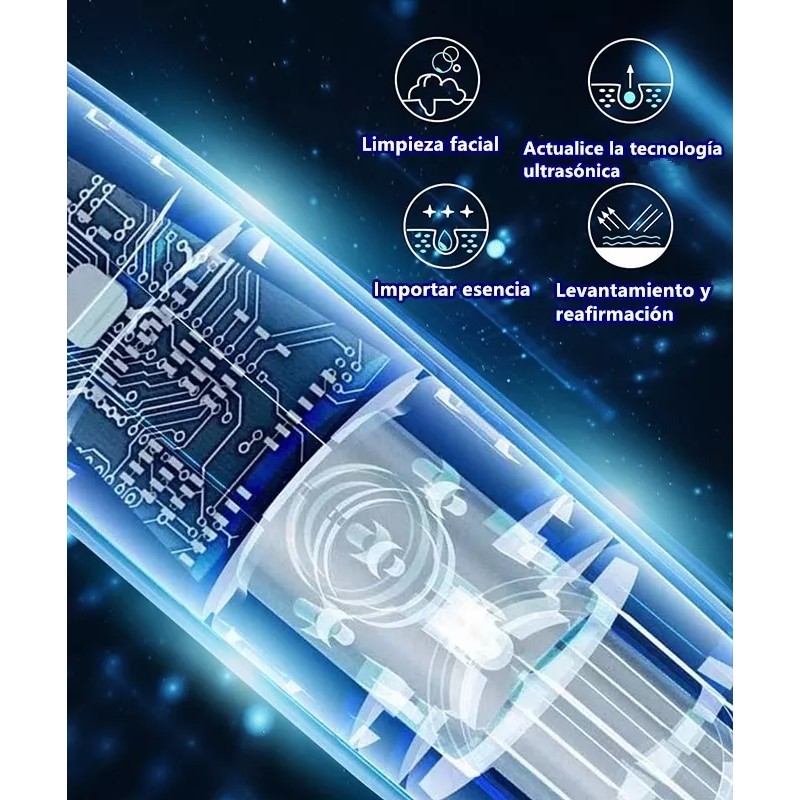Monstyle Skin Scrubber, Ultrasónico Exfoliación Limpiador Cuidar Piel