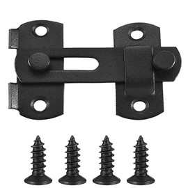 szhdxsy Stainless Steel Gate Latches Flip Latch Safety Door Bolt Latch Lock,Barn Door Latches，Matte Black