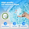 Small Cooling Shredded Memory Foam Pillow for Travel & Camping,