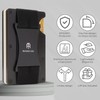 RHINO CO. Minimalist Metal Wallet RFID-Blocking Credit Card Holder with