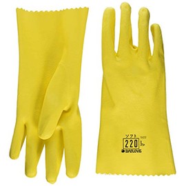 Diamond Rubber Dirobe Gloves #220 L Size 1 Pair Bag