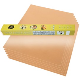 VCHOMY Copper Grill Mats for Outdoor Grill Set of 6 - Nonstick Reusable Barbecue Matt Pad for BBQ Grilling Cooking (Copper 6pcs)