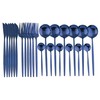 JANKNG 24-Piece Flatware Set, 18/0 Stainless Steel Knife Fork Spoon