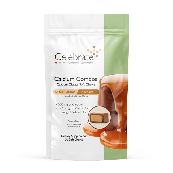Celebrate Vitamins - Salted Caramel Chocolate Calcium Citrate Soft Chews - 90 Count