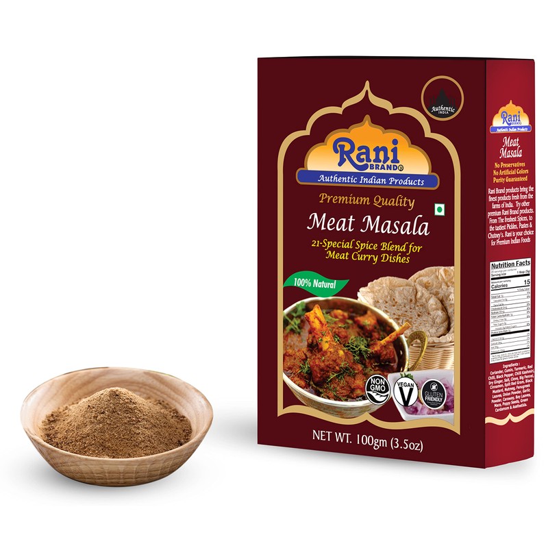 Rani Meat Curry Masala 21-Spice Blend 3.5oz (100g) ~ All