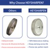 CBN Grinding Wheel 6 inch 320 Grit,1" Wide,1/2” Arbor,for Sharpening