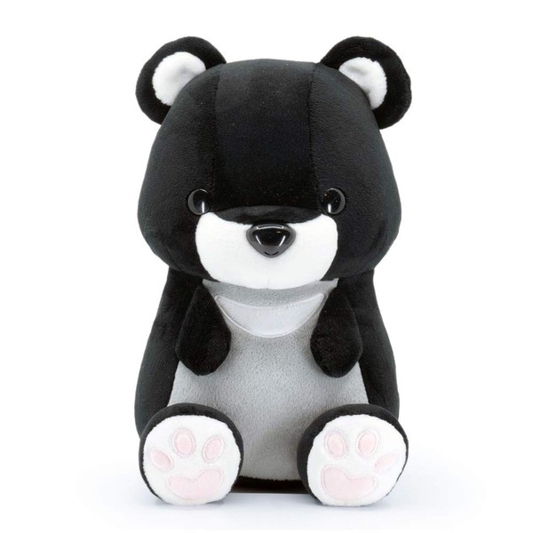 Bellzi Teddy Bear Cute Stuffed Animal Plush Toy - Adorable Soft Black Bear Toy Plushies and Gifts - Perfect Present for Kids, Babies, Toddlers - Moonbi