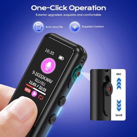 ZIPCIDE 64GB Voice Recorder, AI Noise Reduction Technology with Playback