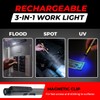 GearLight Rechargeable 3-in-1 LED Work Light with Magnetic Back, 3