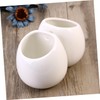 Totority 2pcs Hanging Ceramic Flowerpot for Wall Planters for Succulent
