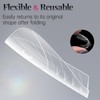 krofaue 150pcs Coffin Nail Dual Forms with UV Nail Light