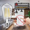 12-Pack Vintage LED Edsion Bulbs 100W Equivalent, E26 Base Bulb