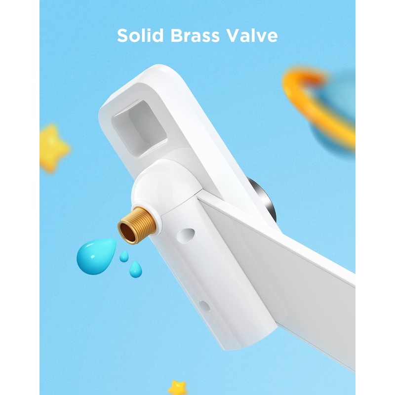 Ciays Toilet Bidet Non-Electric Bidet Toilet Attachment Dual Nozzles for