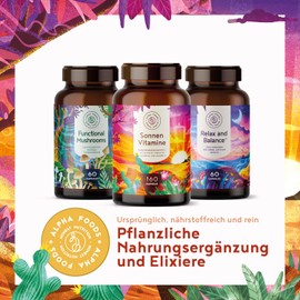 Vitamin D3 + K2 - hochdosiert 20.000 IE - 160 Kapseln - vitaMK-7, 99,99% All-Trans und pflanzliche Omega 3 Fettsäuren aus Leinsamen und Algen - SONNENVITAMINE