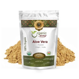 Organic Way Aloe Vera Powder (Aloe barbadensis) - Organic & Kosher Certified | Raw, Vegan, Non GMO & Gluten Free | USDA Certified | Origin - India (1/4 LBS)