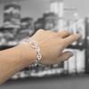 Thick Chain Bracelet, Men's, Women's, Mantle Bracelet, Silver, Silver Color,