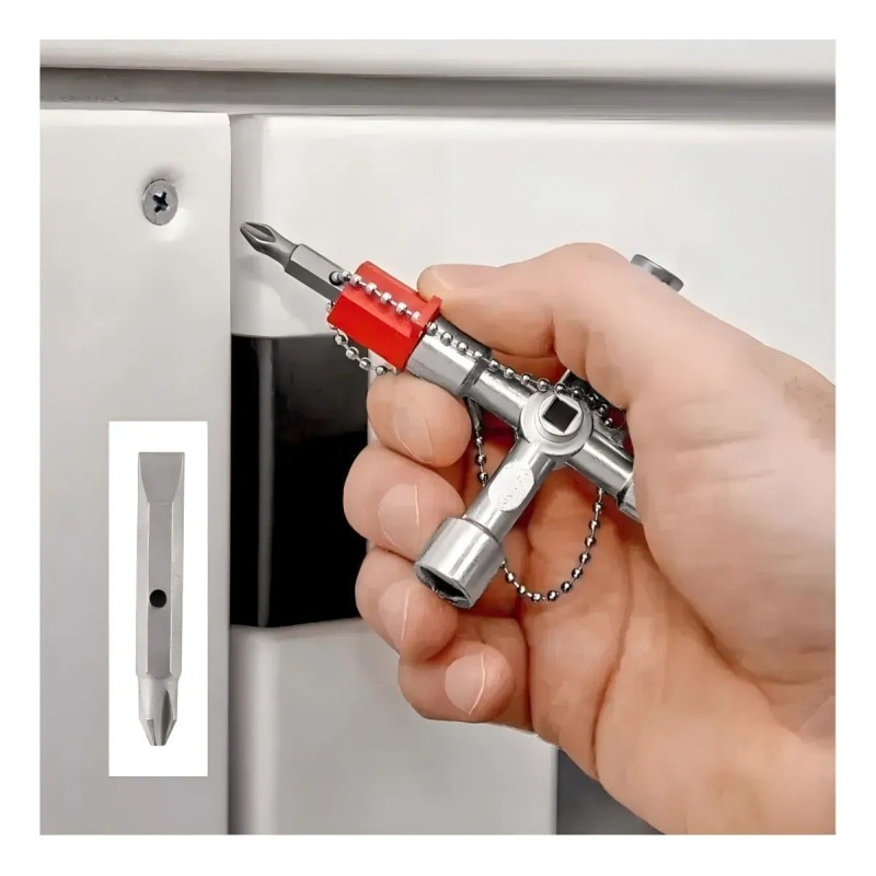 Llave Para Tablero/gabin Eléctrico Universal Metalica 6 En 1