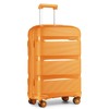 Kono Carry On Luggage Hard Shell Travel Trolley 4 Spinner
