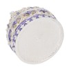 Metal Trinket Box Purple Crown Shape Shiny Elegant Exquisite Zinc