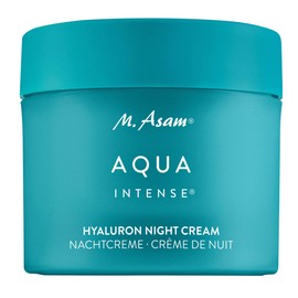 M. Asam Aqua Intense Night Cream (100 ml) - Hyaluronic Face Cream for Intensive Moisture, Fragrance-Free & Regenerating, Skincare with Silicon & Vegetable Oils for Smooth Skin