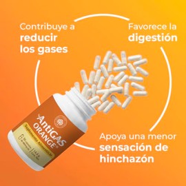 Arbora AntiGAS Orange enzima lipasa para digerir grasas y frituras