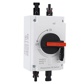 PV Solar Disconnect Switch, IP66 Waterproof 32 Amp 4P DC1000V Photovoltaic Isolator With Password Lock for RV, Motorhome, Ship and Off Grid, Grid Connected Systems