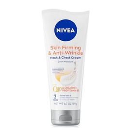 NIVEA Crema Reafirmante Y Antiarrugas Para Cuello Y Pecho, Crema Corporal Hidratante 24 Horas Reduce El Aspecto De Líneas Finas Y Arrugas, Tubo De 6.7 Oz