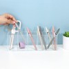 Uquelic Uquelic Acryl Stifthalter - Klarer Bleistifthalter Schreibtisch Organizer Make-Up