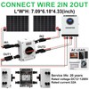 CNLonQcom Solar Disconnect Switch 2 Strings 32A DC1500V 2in 2out