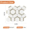 STICKGOO 10 Sheets Peel and Stick Backsplash, White PVC Mixed