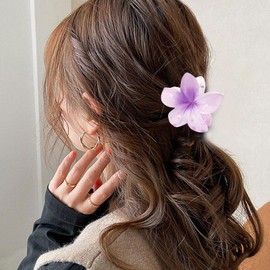 Hair Clips for Women - Hair Flower Clips Hair Clip - Fashionable Floral Hair Clip Hair Accessories for Thick Hair Thin Hair