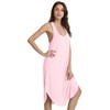 WiWi Womens Soft Pajamas Sleeveless Racerback Nightgown Full Slips Sleepshirts