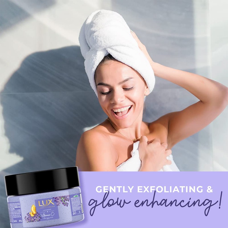LUX LAVENDER & VIT C CREME BODY SCRUB, 300gm