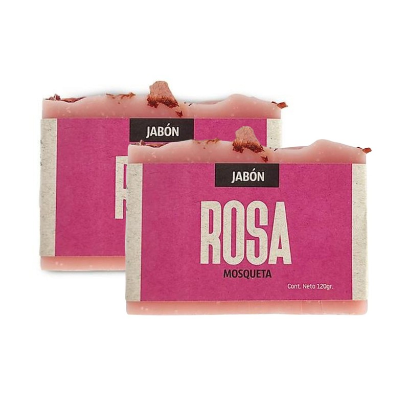 Jabón Rosa Mosqueta 2 De 120g Volviendo Al Origen Artesanal