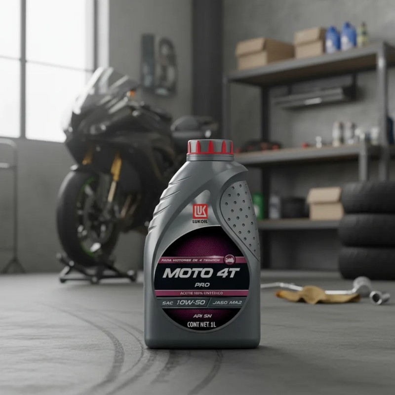Aceite Sintético Motocicleta Lukoil Moto Pro 4t 10w-50 1l