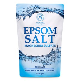 Epsom Salt Bath Salt 1000 g - Natural Salt - Concentrated Magnesium Source - Relieves Muscle Soreness - Soothing & Warming - Strengthens Immune System - Body Care - for Good Sleep