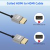 GELRHONR 4k HDMI Coiled Cable, Male-to-Male HDMI Extension Cable Spring