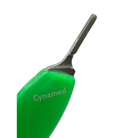 Scalpel Handle #3 Plastic Ergonomic Handle Lightweight (Green) Suitable for Lab Dissections, Crafts and Hobby, and More - Fits #10 Series Blades