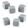 True Glacier Rocks 6 Piece Soapstone Cube Set, Grey