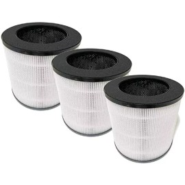 NISPIRA HEPA Filter Replacement For Medify MA-14 Air Purifier MA-14R-B1 MA-14R-W 3pk