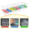 SHIDOW Paper Clip Holders, 8 Compartment Acrylic Paperclip Display Organizer,