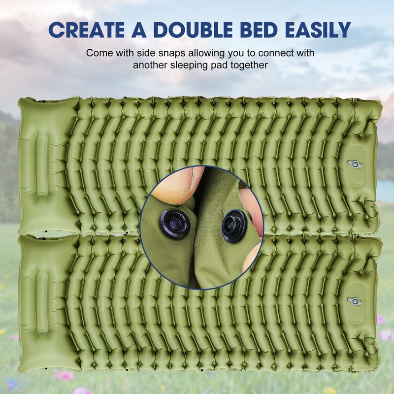 Pretyw Sleeping Pad for Camping - Ultralight Camping Mattress with