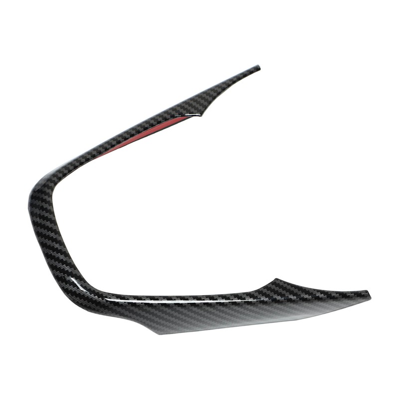Steering Wheel V Shape Trim Panel Carbon Fiber Style Frame