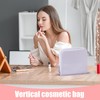 Makeup Organizer Bag - Parallel Makeup Bag,Large Capacity Storage Case