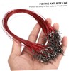 KOMBIUDA Bite-Resistant Fishing Wire Trace Leaders 100 Pieces Swivel Snap