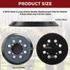 2 Pcs 5 Inch 8 Hole Sander Pad 4 Screw