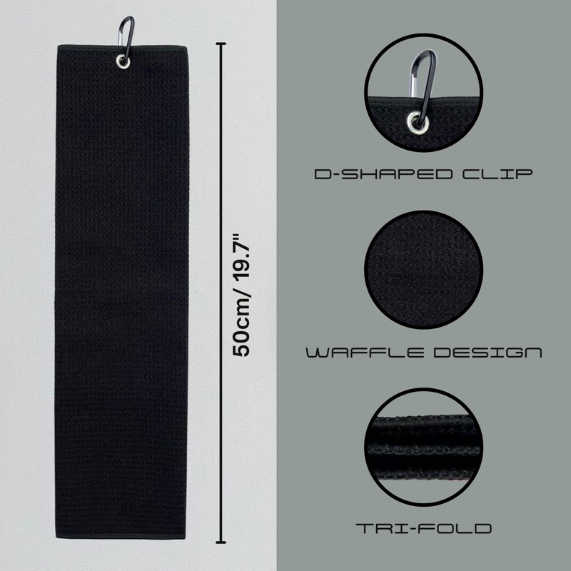 Generisch Scratch Golf Towel Set of 2 (50 x 40